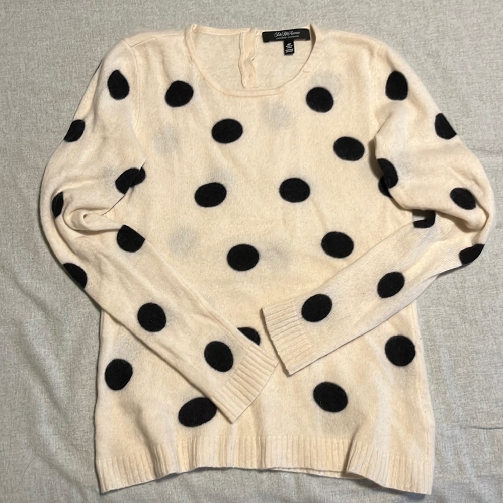 100% Cashmere Polka Dot Sweater from Saks